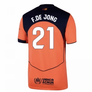 Maglie Calcio Barcellona Frenkie de Jong #21 2025-26 Terza Uomo
