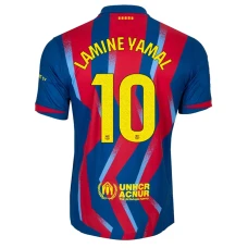 Maglie Calcio Barcellona Lamine Yamal #10 2025-26 Fourth Uomo