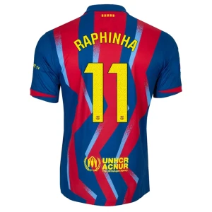Maglie Calcio Barcellona Raphinha #11 2025-26 Fourth Uomo