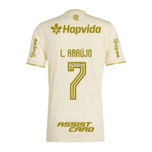 Maglie Calcio CR Flamengo L. Araujo #7 2025-26 Sponsor Terza Uomo