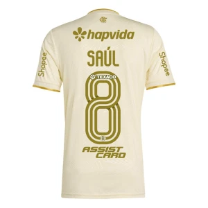 Maglie Calcio CR Flamengo Saul #8 2025-26 Sponsor Terza Uomo