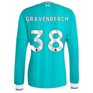 Maglie Calcio Liverpool FC Gravenberch #38 2025-26 Terza Uomo Manica Lunga