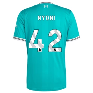 Maglie Calcio Liverpool FC Nyoni #42 2025-26 Terza Uomo
