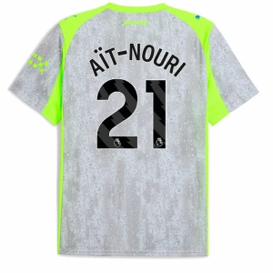 Maglie Calcio Manchester City Ait-nouri #21 2025-26 Terza Uomo