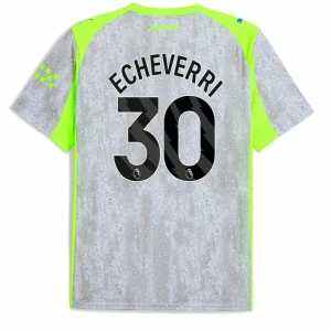 Maglie Calcio Manchester City Echeverri #30 2025-26 Terza Uomo