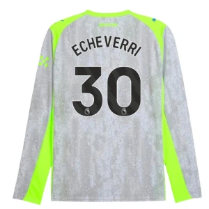 Maglie Calcio Manchester City Echeverri #30 2025-26 Terza Uomo Manica Lunga