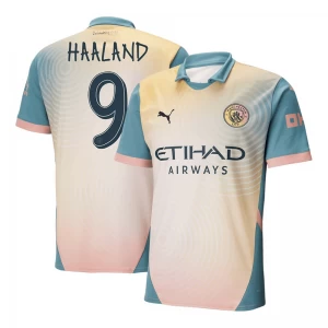 Maglie Calcio Manchester City Erling Haaland #9 2024-25 Fourth Uomo