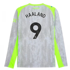 Maglie Calcio Manchester City Erling Haaland #9 2025-26 Terza Uomo Manica Lunga