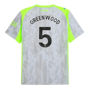 Maglie Calcio Manchester City Greenwood #5 2025-26 Terza Uomo
