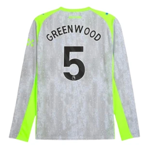 Maglie Calcio Manchester City Greenwood #5 2025-26 Terza Uomo Manica Lunga