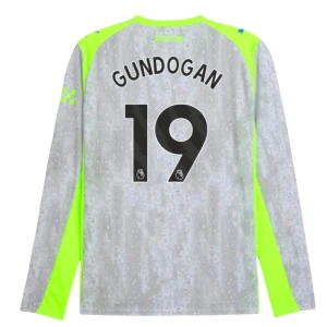 Maglie Calcio Manchester City Gundogan #19 2025-26 Terza Uomo Manica Lunga