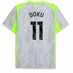 Maglie Calcio Manchester City Jérémy Doku #11 2025-26 Terza Uomo