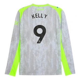 Maglie Calcio Manchester City Kelly #9 2025-26 Terza Uomo Manica Lunga