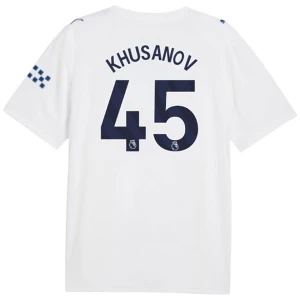 Maglie Calcio Manchester City Khusanov #45 2026-27 Terza Uomo