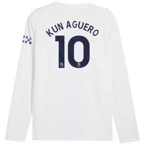 Maglie Calcio Manchester City Kun Aguero #10 2026-27 Terza Uomo Manica Lunga