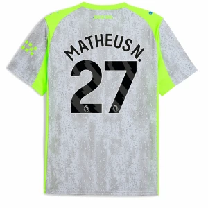 Maglie Calcio Manchester City Matheus N. #27 2025-26 Terza Uomo