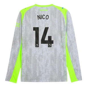 Maglie Calcio Manchester City Nico #14 2025-26 Terza Uomo Manica Lunga