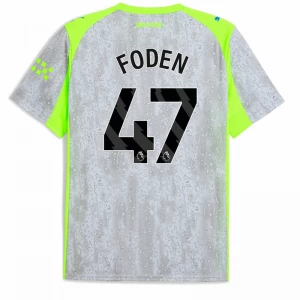 Maglie Calcio Manchester City Phil Foden #47 2025-26 Terza Uomo