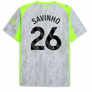 Maglie Calcio Manchester City Savinho #26 2025-26 Terza Uomo
