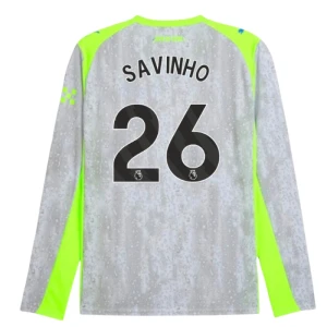 Maglie Calcio Manchester City Savinho #26 2025-26 Terza Uomo Manica Lunga