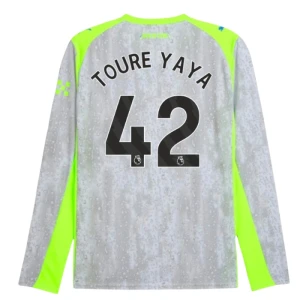 Maglie Calcio Manchester City Toure Yaya #42 2025-26 Terza Uomo Manica Lunga