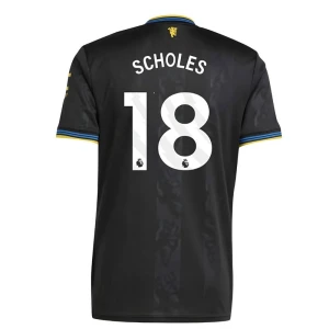 Maglie Calcio Manchester United Scholes #18 2025-26 Terza Uomo