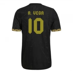 Maglie Calcio Messico A. Vega #10 2025 Black Gold Cup Terza Uomo