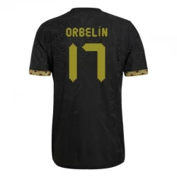 Maglie Calcio Messico Orbelin #17 2025 Black Gold Cup Terza Uomo