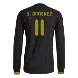 Maglie Calcio Messico S. Gimenez #11 2025 Black Gold Cup Terza Uomo Manica Lunga