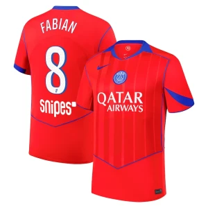 Maglie Calcio Paris Saint-Germain PSG Fabian #8 2025-26 Terza Uomo