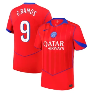 Maglie Calcio Paris Saint-Germain PSG G. Ramos #9 2025-26 Cup Terza Uomo
