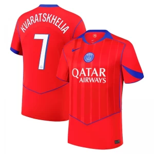 Maglie Calcio Paris Saint-Germain PSG Khvicha Kvaratskhelia #7 2025-26 Cup Terza Uomo