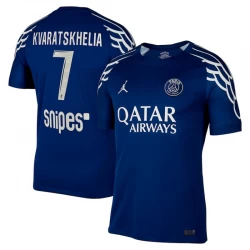 Maglie Calcio Paris Saint-Germain PSG Khvicha Kvaratskhelia #7 2025-26 Fourth Uomo