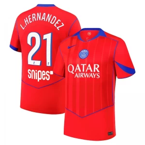 Maglie Calcio Paris Saint-Germain PSG L. Hernandez #21 2025-26 Terza Uomo