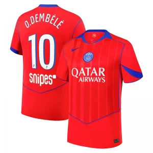 Maglie Calcio Paris Saint-Germain PSG O.Dembele #10 2025-26 Terza Uomo