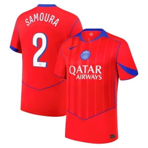 Maglie Calcio Paris Saint-Germain PSG Samoura #2 2025-26 Terza Uomo