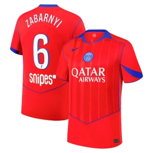 Maglie Calcio Paris Saint-Germain PSG Zabarnyi #6 2025-26 Terza Uomo