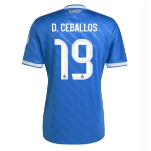 Maglie Calcio Real Madrid D. Ceballos #19 2025-26 Terza Uomo