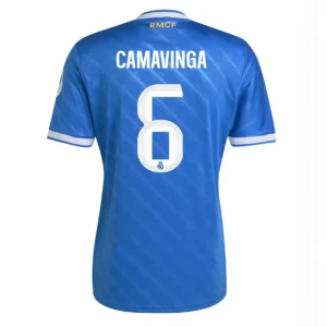 Maglie Calcio Real Madrid Eduardo Camavinga #6 2025-26 Terza Uomo
