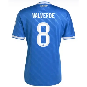 Maglie Calcio Real Madrid Federico Valverde #8 2025-26 Terza Uomo
